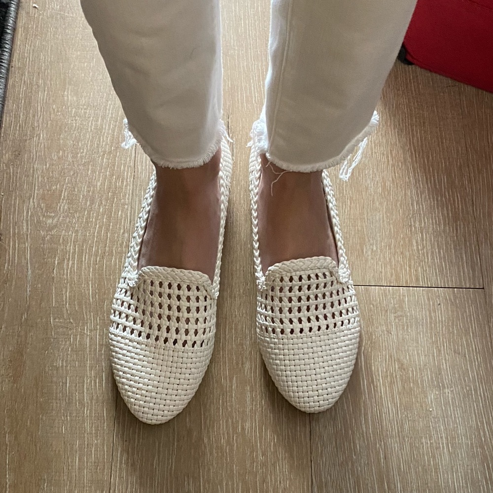 Like new BP white shoes